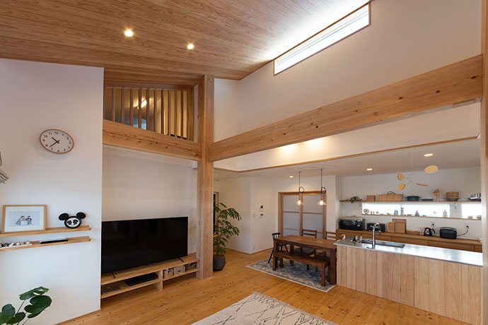 お子様たちが自由に走り回れる、開放感あふれる平屋の住まい