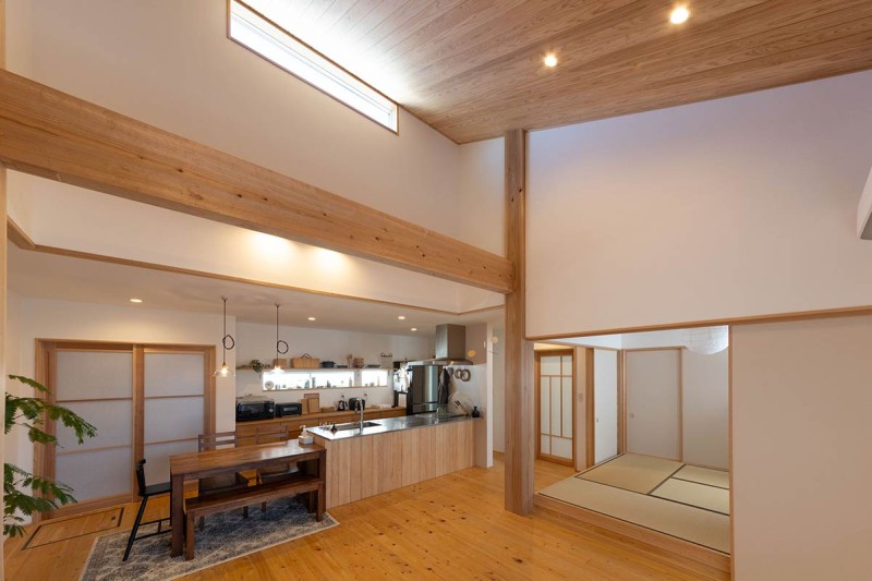 お子様たちが自由に走り回れる、開放感あふれる平屋の住まい