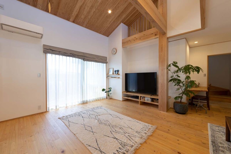 お子様たちが自由に走り回れる、開放感あふれる平屋の住まい