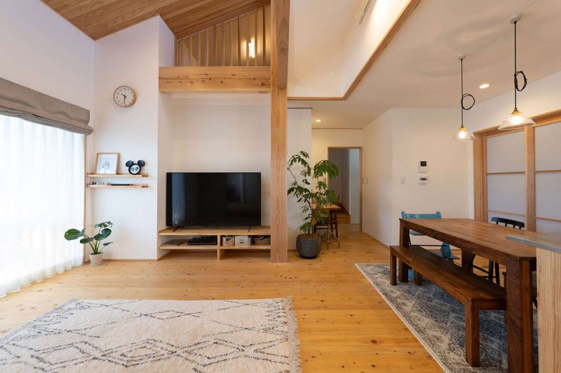 お子様たちが自由に走り回れる、開放感あふれる平屋の住まい